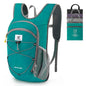 SKYSPER 15L/20L Foldable Hiking Backpack Lightweight Packable Travel Daypack with Chest Strap Small Folding Pack for Walking - color: Cyan, size: 20l