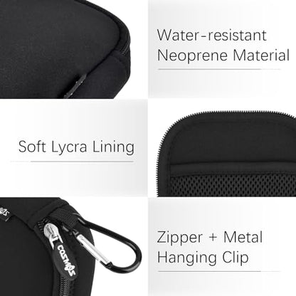 CM Small Travel Carrying Storage Organizer Bag Case Pouch compatible with MagSafe Power Adapter, Laptop Accessories Cables, Cords, USB Drives, Earphones