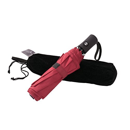 SY COMPACT Travel Umbrella - Windproof Automatic Compact Umbrella for Rain, Lightest 8-Rib, Small, Strong & Portable, Durable Grip, Fits Backpack & Car, Factory Direct (UV Available) - color: Red