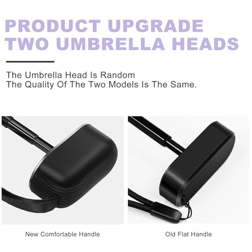 Mini Umbrella - Compact, Waterproof Travel Umbrella for Light Rain, Suitable for Women's Purse and Pocket - color: 0601.Light Purple