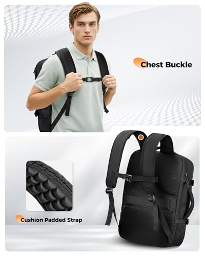 MATEIN Personal Item Travel Backpack 18x14x8, Spirit Frontier Airlines Size | Fits 17 Inch Laptop, Underseat Backpack for Airplanes, TSA-friendly, Water Resistant, USB C Port, Luggage with Tracker Pocket