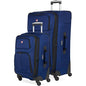 SWISSGEAR Sion Softside Expandable Spinner Luggage Durable Lightweight Travel Suitcase, Blue, 2-Piece Set (Carry-On/Large) - color: Blue, size: 2-Piece Set (Carry-On/Large)