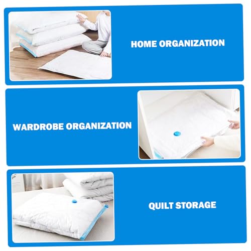 12Pcs Vacuum Travel Bags with Pump, Space Saver Bags for Clothes, Bedding & Travel, 4 Medium/Large/Extra Large Compression Bag Space Saver