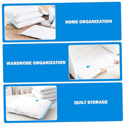 12Pcs Vacuum Travel Bags with Pump, Space Saver Bags for Clothes, Bedding & Travel, 4 Medium/Large/Extra Large Compression Bag Space Saver