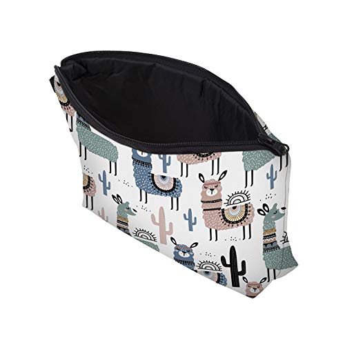 Deanfun Small Makeup Case - Cute and Waterproof Cosmetic Bag for Women(Cactus Camel D5-51444) - color: Cactus Camel 51444