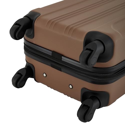 Travelers Club Chicago Hardside Expandable Spinner Luggage, Rum Caramel, 22" Carry-On - color: Rum Caramel, size: 22" Carry-On