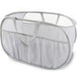 Collapsible Laundry Baskets, Upgrade Pop Up Laundry Hamper with Convenient Bags, Foldable Laundry Basket Mesh Light Weight, Easy to Carry Clothes Hampers for Laundry, Dorm, Toys, Travel Grey - color: Grey