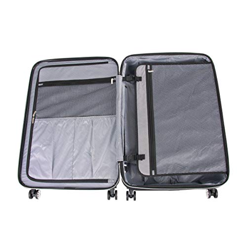 Kenneth Cole REACTION Diamond Tower Collection Lightweight Hardside Expandable 8-Wheel Spinner Travel Luggage, Rose Gold, 28-Inch Checked - color: Rose Champagne, size: 28-Inch Checked