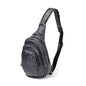 Baggallini Securtex® Anti-Theft Multi Zip Sling - Lightweight 8.6"x15.2" Travel Bag with Locking Zippers & RFID Protection - color: Midnight Blossom