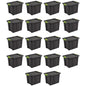 Sterilite 18-Pack Storage Bins with Lids, Heavy Duty Totes, Tuff1, 18 Gallon, Flat Gray - color: Flat Gray, size: 18 Gallon (18 Pack)