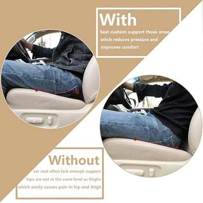 Livtribe Car Seat Cushion - Memory Foam Car Seat Pad - Sciatica & Lower Back Pain Relief - Car Seat Cushions for Driving - Road Trip Essentials for Drivers(Classic Black) - color: Classic Black