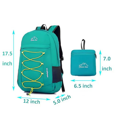 Outdoor Water Resistant Hiking Backpack - color: Teal