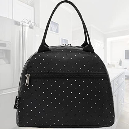 FlowFly Insulated Lunch Cooler Bag - Tote Bag Organizer for Women/Men, Dot - color: Dot