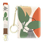 Aiawoxc Credit Card Holder, Small RFID Wallet Slim Leather Card Organizer Case with Zipper and Wristlet Strap, Tropical Plants - color: Tropical Plants, size: Wrist Strap