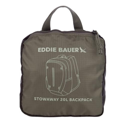 Eddie Bauer Stowaway Packable Backpack | Travel | Outdoor | Lightweight | Foldable | Durable | Ripstop Polyester | 20L - Spruce Green - color: Spruce, size: 20L