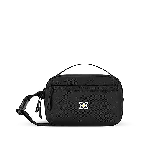 Sherpani Hyk, Small Sling Bag, 1L Belt Bag, Lightweight Travel Fanny Pack, Sling Crossbody Purse with RFID Blocking - color: Raven Classic