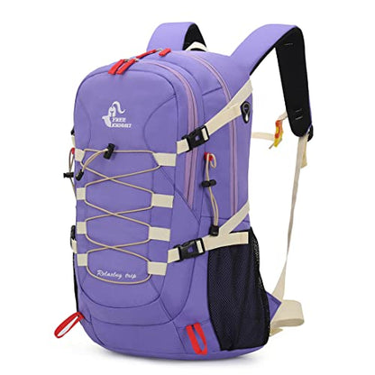 Bseash 40L Waterproof Hiking Backpack with Rain Cover, Outdoor Sport Travel Bag Daypack for Camping Climbing Skiing Cycling (Violet) - color: Violet