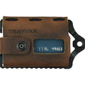 Trayvax Element Wallet, RFID Front Pocket Credit Card Holder with Money Clip, Minimalist Slim Leather Metal Wallet for Men and Women - color: Black | Mississippi Mud