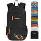 FENGDONG 35L Lightweight Foldable Waterproof Packable Travel Small Hiking Backpack Daypack for men women - color: Black Orange