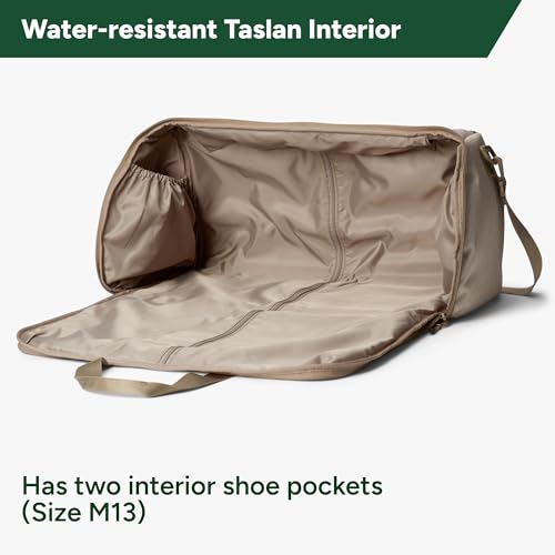 Halfday Convertible 2-in-1 Garment Duffel Weekender Bag 45L: Wrinkle-Free Travel (Hanging Suit Compartment, Shoe Pockets, Trolley Sleeve), Durable & Water-Resistant Carry-on, Stone - color: Stone, style: Original, 45l