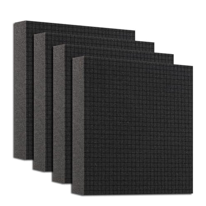 QDYMXUN Pre-Cubed Pick & Pluck Foam Sheets - 4-Pack (12"x12"x2") Polyurethane Apart Insert Pads Liners for Toolboxes, Storage Drawer and Crafts - size: 4Pack 12'' x 12'' x 2''
