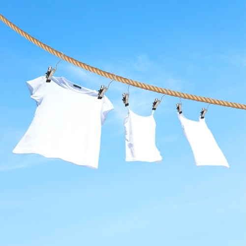 36pcs Hangers Clips, LIOUCBD Stainless Steel Closet Hangers Laundry Hanging Hooks, Boot Hanger for Closet, Portable Clothes Pins for Towel Glove Hat Pants Jeans Skirt Sock Travel Home - color: Silver