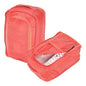 Foldable Travel Shoe Bag, Waterproof Shoe Pouches Organizer with Handle Travel Packing Cubes -Fitting for Storing (Sneakers/Sandals/Fitness Shoes) 2 Pcs & Pink - color: Pink