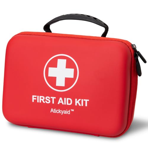 First Aid Kit 340 Piece, Premium Waterproof Hard Shell Medical Kit for Car, Home, Office, Travel, Camping, Sports, Outdoor, School - Emergency First Aid Supplies and Survival Kit - size: 340 Pieces