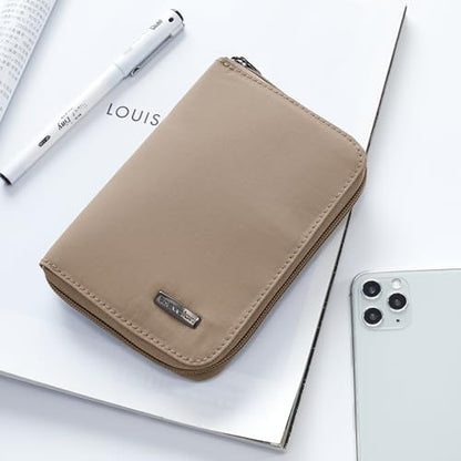 Travelon RFID Blocking Passport Zip Wallet - color: Sable