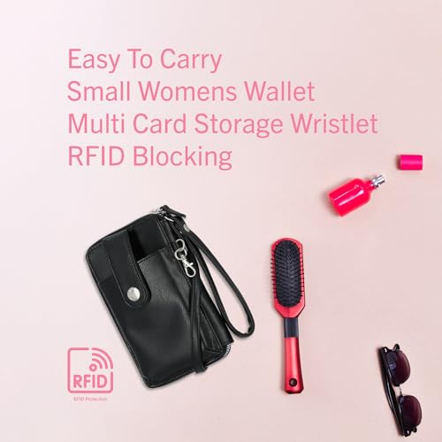 Mundi Jacqui RFID Crossbody Wallet for Women, Vegan Leather Small Travel Handbag with Phone Holder, Compact Organizer with Card Slots and Removable Strap, Vacation Purse in Iris - color: Iris