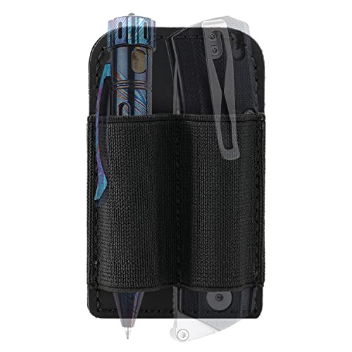 VIPERADE PL6 Tactical Modular EDC Organizer, Elastic Insert Pouch Panel with Hook Backed Accessories Holder, Attachment for Backpack, Tactical Vest, Bag - color: 1pc, S