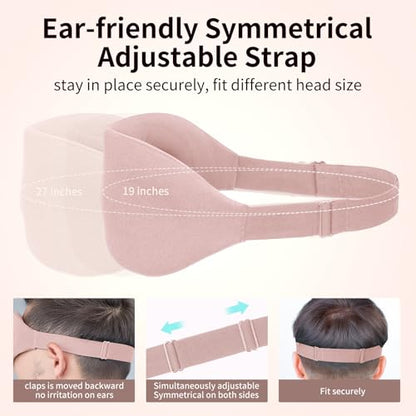NEWVANGA Sleep Mask for Back and Side Sleeper, Block Out Light, Luxury Sleeping Eye Mask of 3D Night Blindfold, Zero Pressure Breathable Travel Eye Cover Pink - color: Luxury Pink