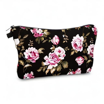 Cute Travel Makeup Bag Cosmetic Bag Small Pouch Gift for Women (Flowers) - color: Flowers