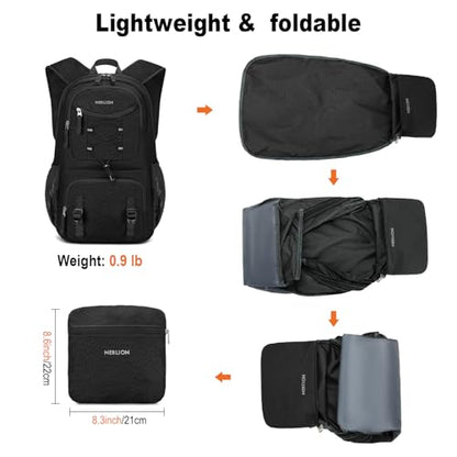 Nerlion 35L Hiking Backpack Travel Backpack for Men Women Camping Waterproof Outdoor Hiking Daypack Lightweight Backpack Black - color: Black 2