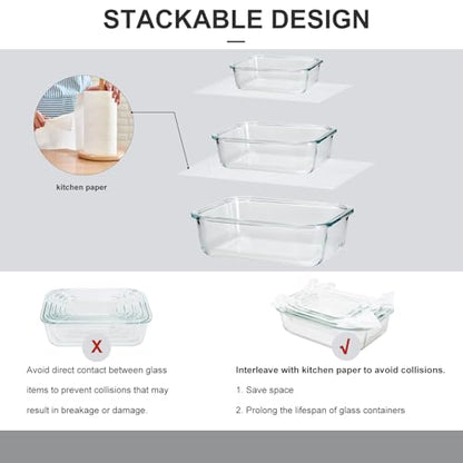 coccot Glass Food Storage Containers with Lids Airtight, Glass Meal Prep Containers for Lunch Food, Container Set, Easy to Open& Close/Microwave,Oven,Freezer,Dishwasher Safe/Leak-Proof（20 Pieces） - color: clear