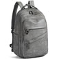 LATMAP Backpack for Women Men - Vegan Leather Backpack Purse Travel Carry-on Bag College Bookbag Work fits 16.5" Laptop,DimGray - color: Dimgray