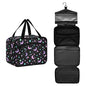 MNSRUU Hanging Toiletry Bags for Women Travel, Crescents and Stars Toiletry Organizer Portable Travel Toiletry Bags Clear Wash Bags Makeup Bag Cosmetic Bag - color: Cartoon 164