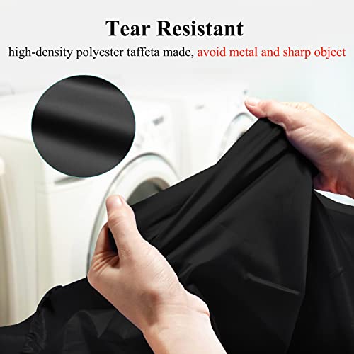 OTraki Medium Laundry Bag 24x32 inch Heavy Duty Travel Dirty Clothes Bag 2pcs Machine Washable Laundry Bag with Drawstring Closure for Home Dorm, Drying Do Not Exceed 176℉ Black - size: 24x32 inch