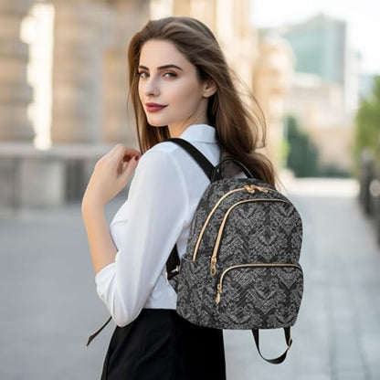 Women Fashion Backpack Purse Casual Lightweight Travel Shoulder Bag Goth Bats Black Rucksack Ladies Bag, Medium - color: Color 02, size: Medium