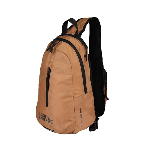 Eddie Bauer Stowaway Packable Sling Bag | Travel | Outdoor | Lightweight | Compact | Ripstop Nylon, Tobacco-10L - color: Tobacco
