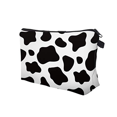 Deanfun Cosmetic Bag for Women Trendy Makeup Bags Organizer Travel Waterproof Toiletries Bag Accessories Cow Point Gifts (52558) - color: 52558