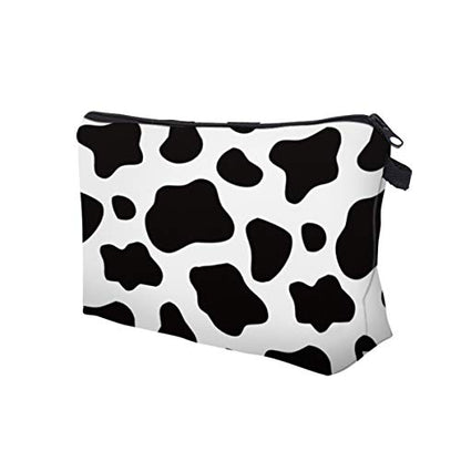 Deanfun Cosmetic Bag for Women Trendy Makeup Bags Organizer Travel Waterproof Toiletries Bag Accessories Cow Point Gifts (52558) - color: 52558