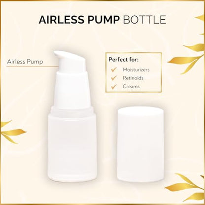 11 Piece Travel Skincare Containers Set - TSA Approved Toiletry Bag & Travel Size Toiletries Bottles - Airless Pump, Dropper Bottles & Travel Size Containers for Serums, Moisturizers, & Oils