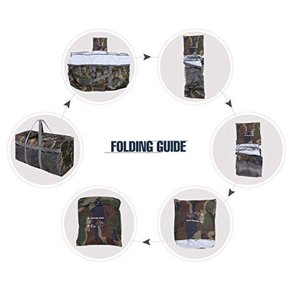 REDCAMP Foldable Travel Bag, Large Sports Bag, 75L/96L/100L, Lightweight Waterproof Tote Bag - color: Camouflage 96l