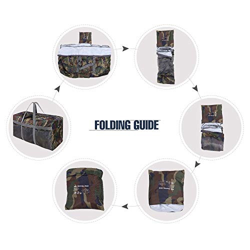 REDCAMP Foldable Travel Bag, Large Sports Bag, 75L/96L/100L, Lightweight Waterproof Tote Bag - color: Camouflage 96l