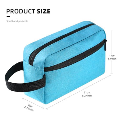 Icramsy Travel Toiletry bag Toiletry bag for women men Hanging Cosmetic bag Travel accessories for Women Men (Lake blue) - color: Lake blue