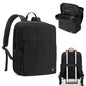 CLUCI Lightweight Travel Backpack Carry on Flight Approved, Puffy Gym Backpack with Shoe Compartment, Personal Item Travel Bag, 15.6 inch Laptop Backpack for Weekender Business - color: Soft Black