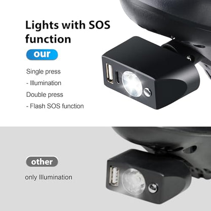 Electric Wheelchair Led Light Power Wheelchair Accessories,3 Pin XLR Head High Brightness Adjustable Angle, Night Lighting Controller for Most Models of Motorized Wheelchair