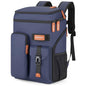 BAGPARKK Insulated Cooler Backpack,33/45 Cans Multifunctional Double Deck Leakproof Cooler Bag with Sternum Strap,Large Capacity Lightweight Travel Camping Beach Backpack - color: Blue, size: 45Can