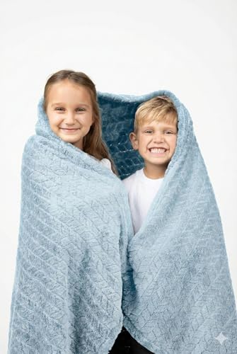 EverSnug Travel Blanket & Pillow 68x42 - Premium Ultra-Soft Microfleece 2 in 1 Compact & Packable Flight Blanket with Soft Bag Pillowcase, Hand Luggage Sleeve and Backpack Clip (Ice Blue) - color: Ice Blue